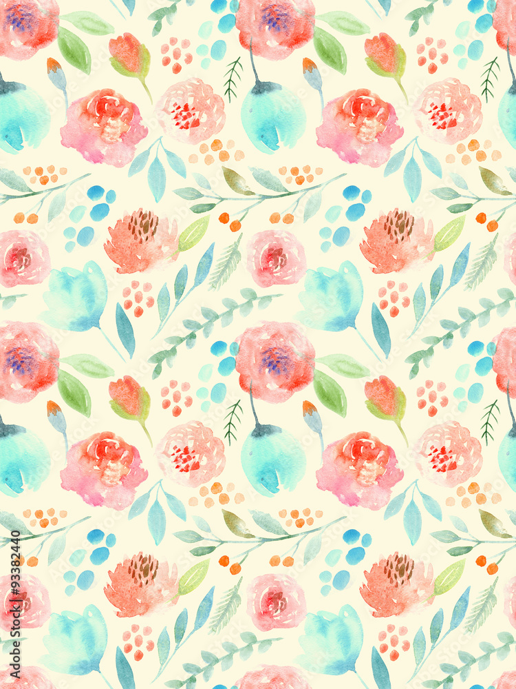 Watercolor seamless pattern Watercolor seamless pattern