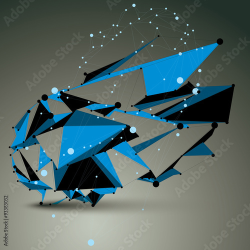 Contemporary technology blue stylish futuristic construction, ab