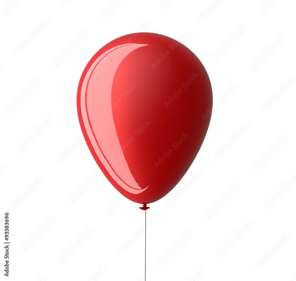 red balloon isolated on white with clipping path red balloon isolated on white with clipping path