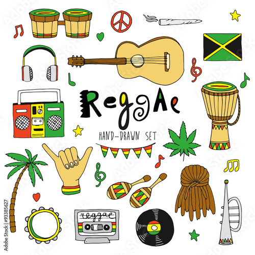 Vector reggae set