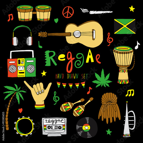 Vector reggae set photo