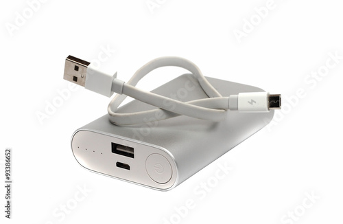 powerful external battery with USB wire