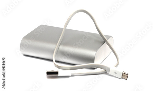 powerful external battery with USB wire