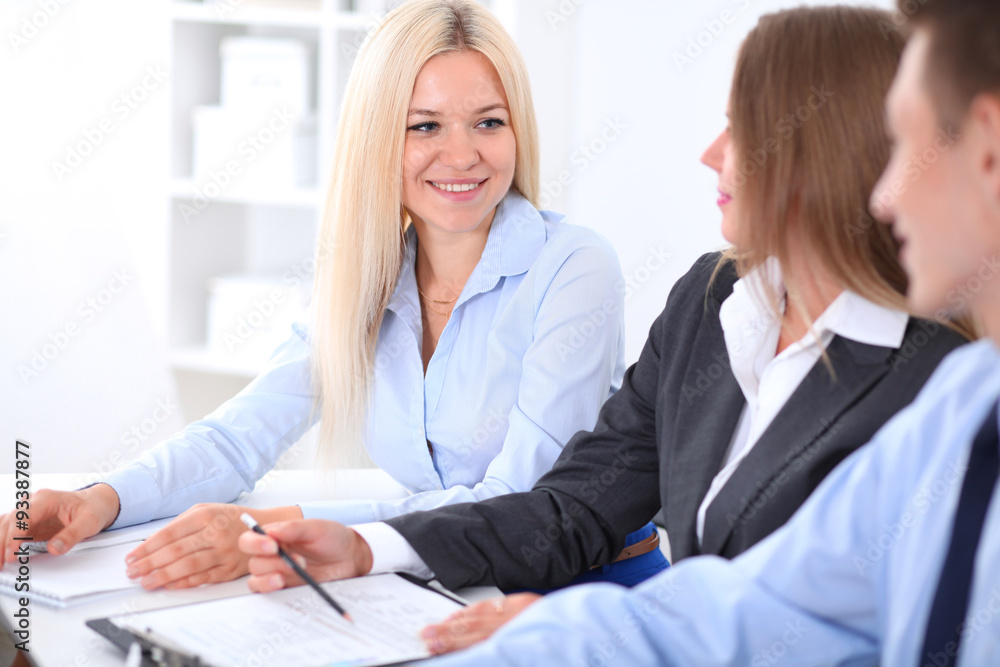 Fototapeta premium Business people at meeting