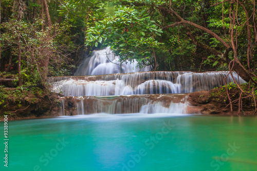 Waterfall in Deep Forest