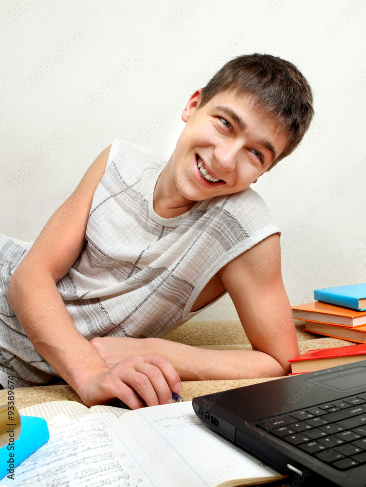 Teenager doing Homework Teenager doing Homework