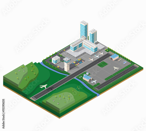 A large airport