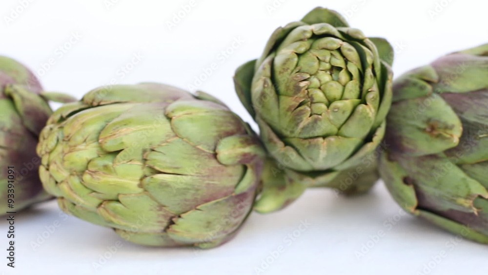 Artichoke On A White Background, Dolly Artichoke On A White Background, Dolly
