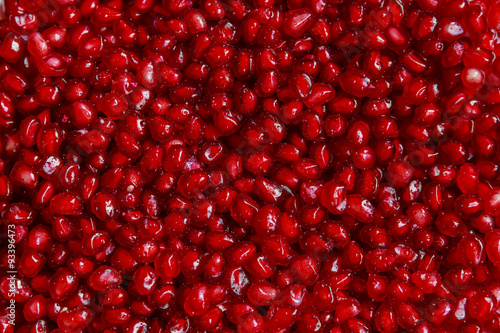 Fresh pomegranate seeds for food background