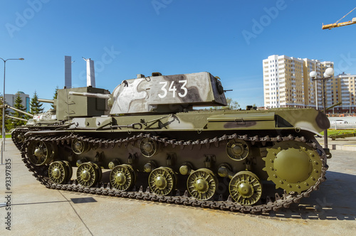 Plakat w ramie боевой танк - экспонат исторического музея, Россия, Екатеринбург