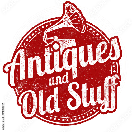 Antiques and old stuff stamp
