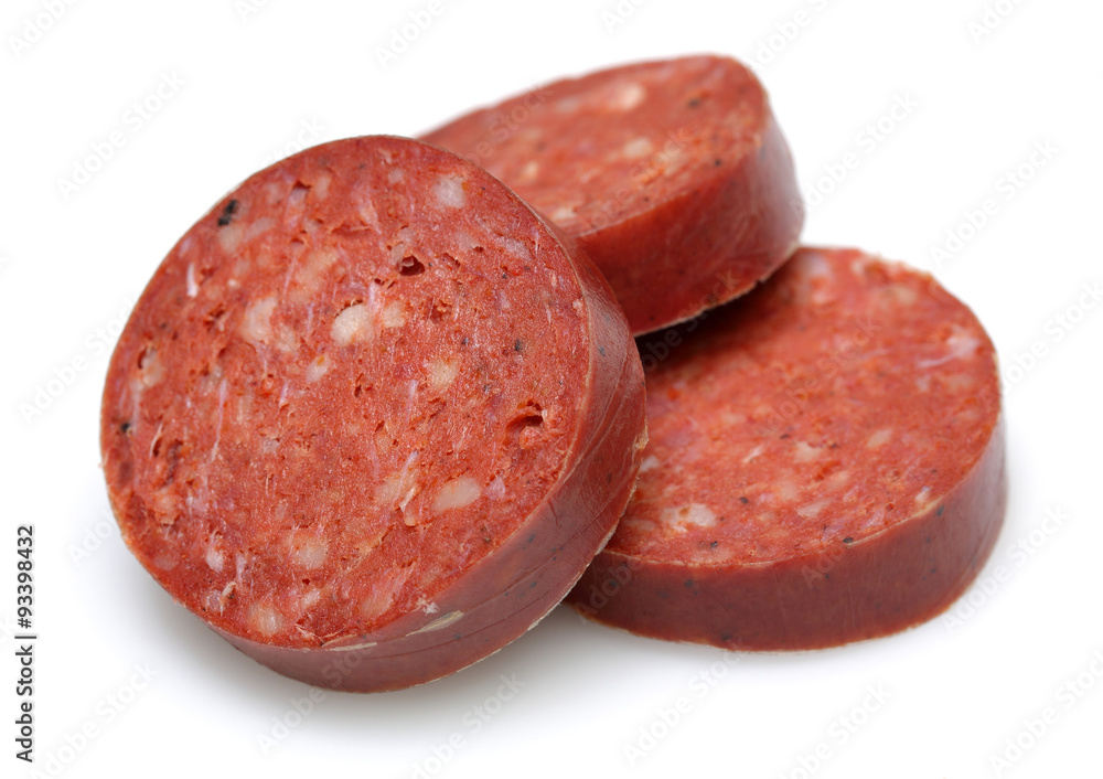 Turkish sausage slices Turkish sausage slices