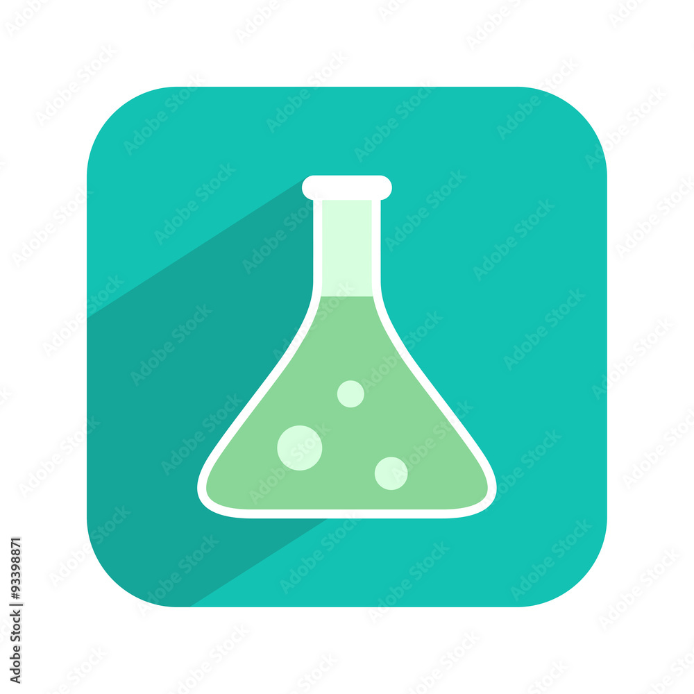 Test tube icon. Chemical, biological, science flask. Laboratory equipment. Vector illustration. Test tube icon. Chemical, biological, science flask. Laboratory equipment. Vector illustration.