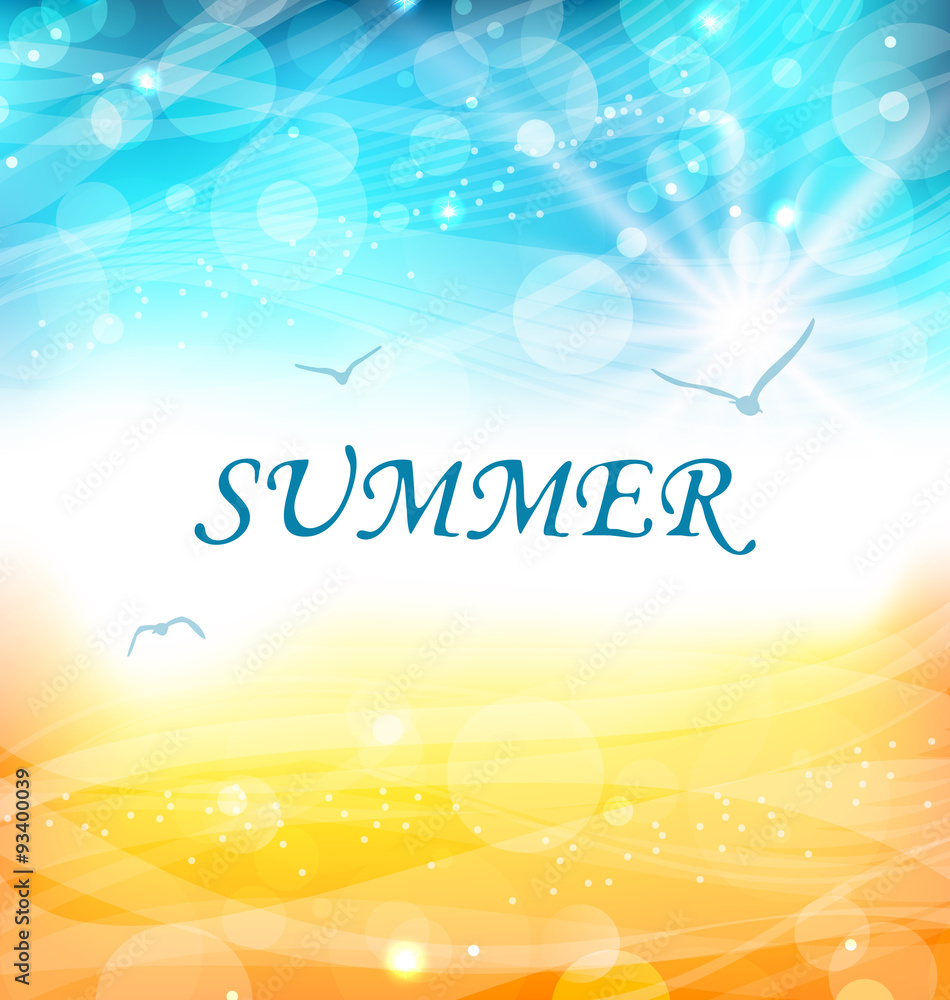 Summer Holiday Background, Glowing Wallpaper
