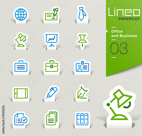 Lineo Papercut - Office and Business outline icons