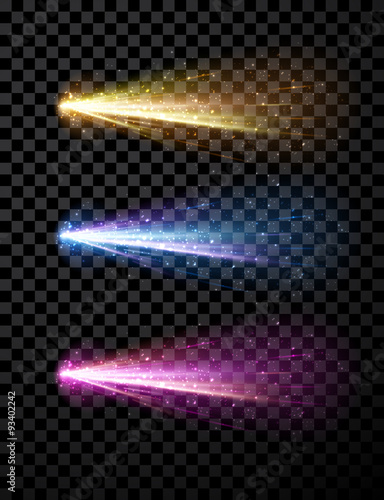 Comet set background.