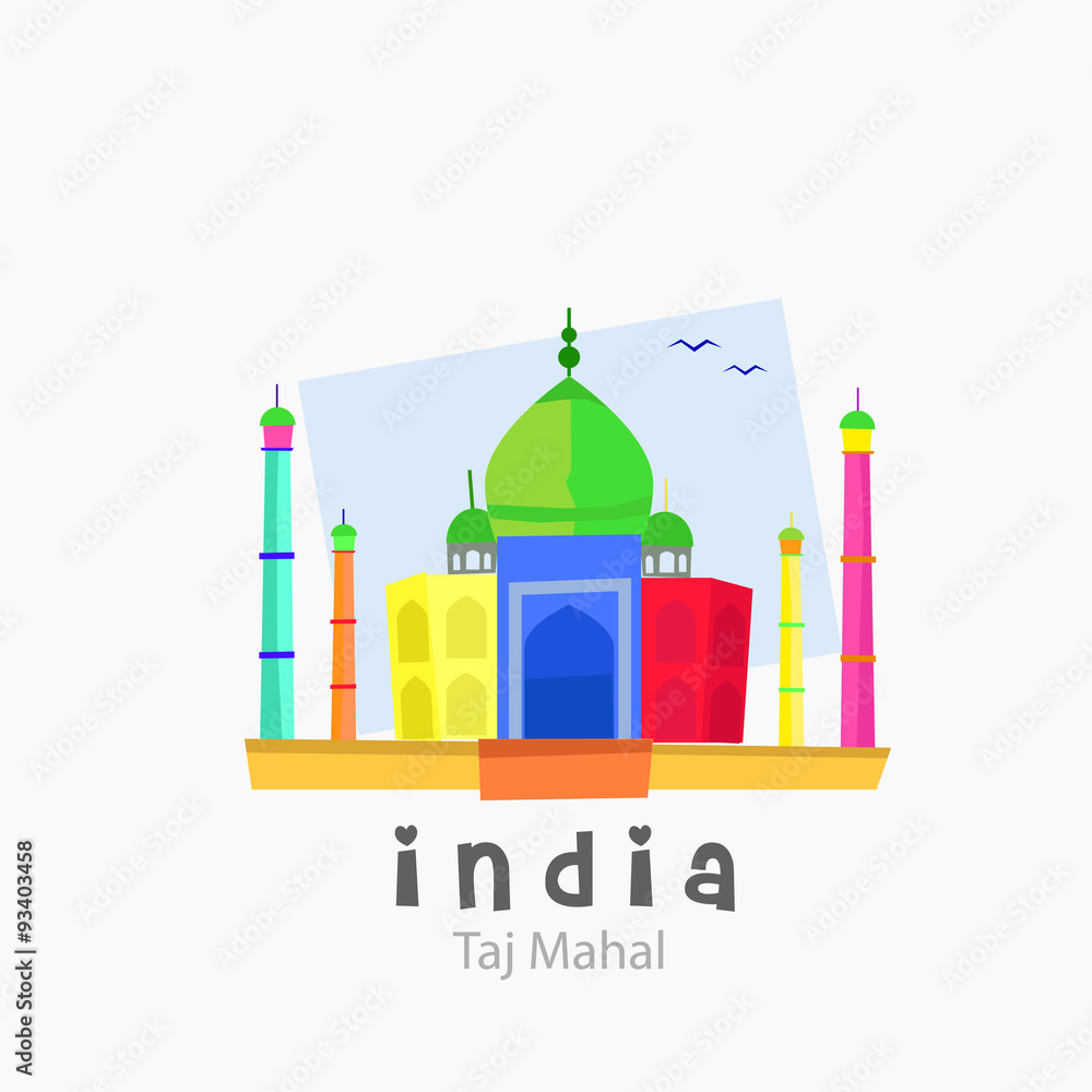 Fototapeta premium Logo Taj Mahal