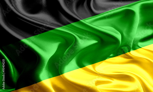 Waving Flag of African National Congress photo