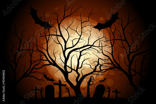 Halloween Zombie Party Poster. Holiday Card.