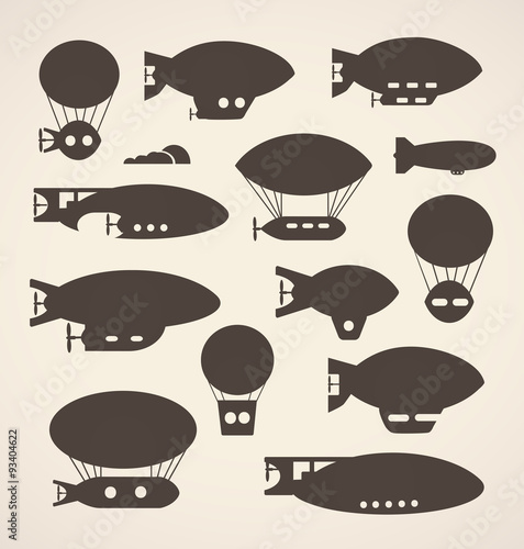 silhouettes  balloon