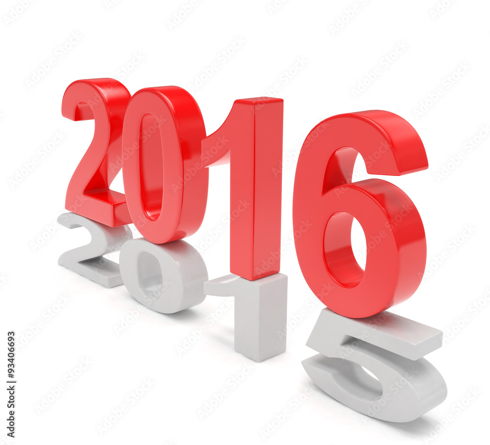 2015-2016 change new year 2016 isolated 2015-2016 change new year 2016 isolated