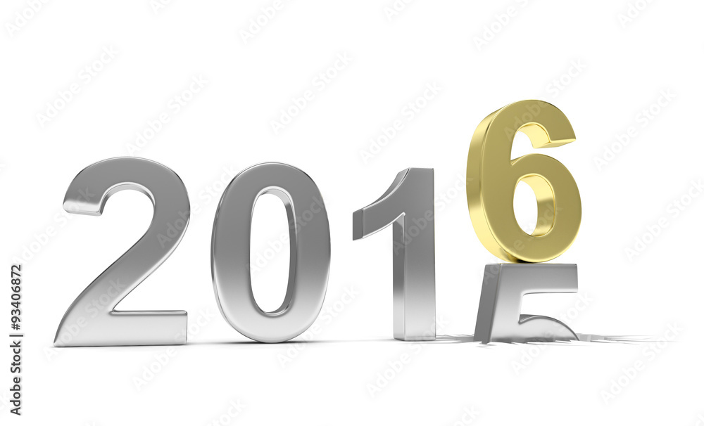 2015-2016 change new year 2016 isolated 2015-2016 change new year 2016 isolated