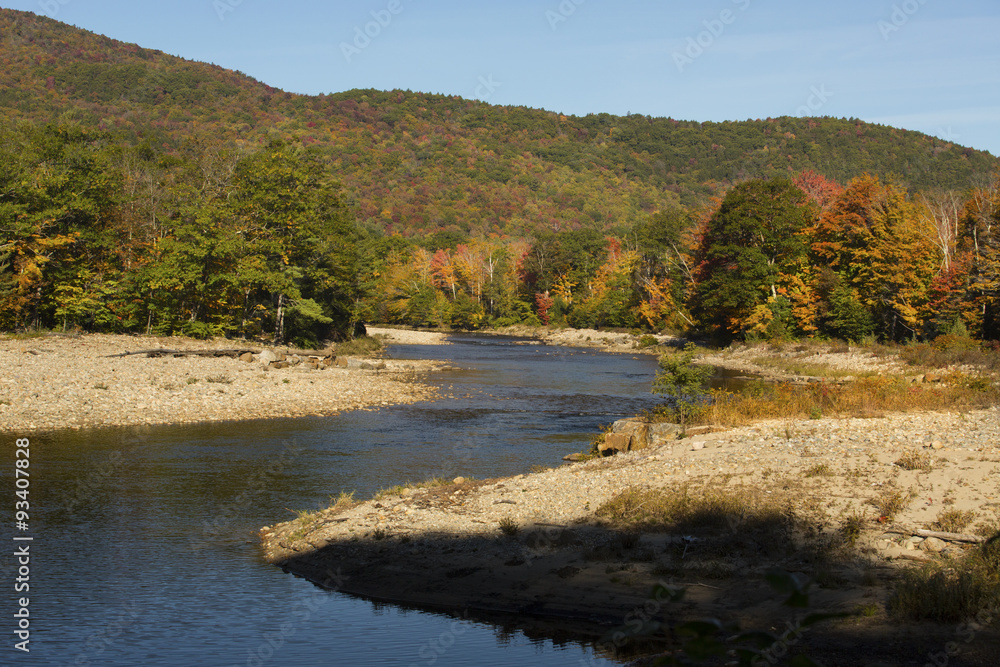 Winding channel of the Pemigewasset River, New Hampshire. Winding channel of the Pemigewasset River, New Hampshire.