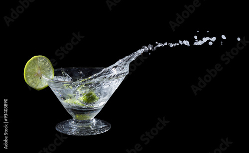 Lime juice splash