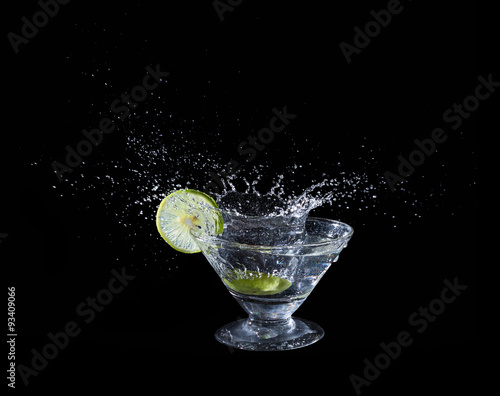 Lime juice splash