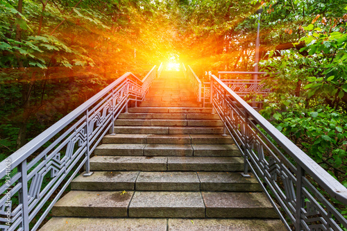 Fototapeta Naklejka Na Ścianę i Meble -  stairway to sunset