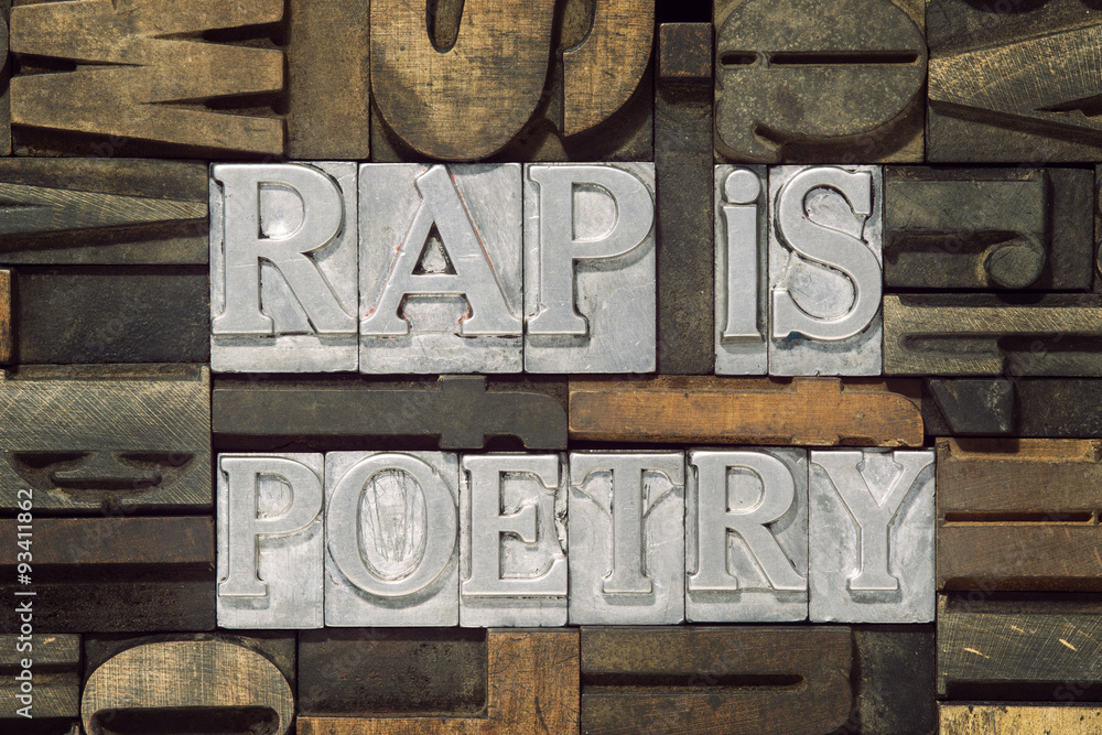 rap is poetry - obrazy, fototapety, plakaty 