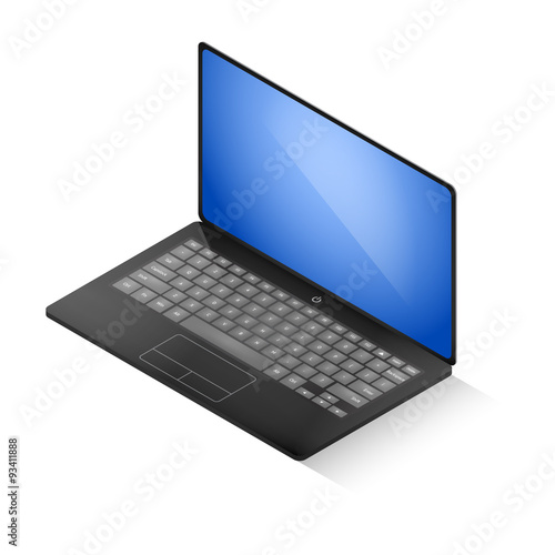 Isometric laptop