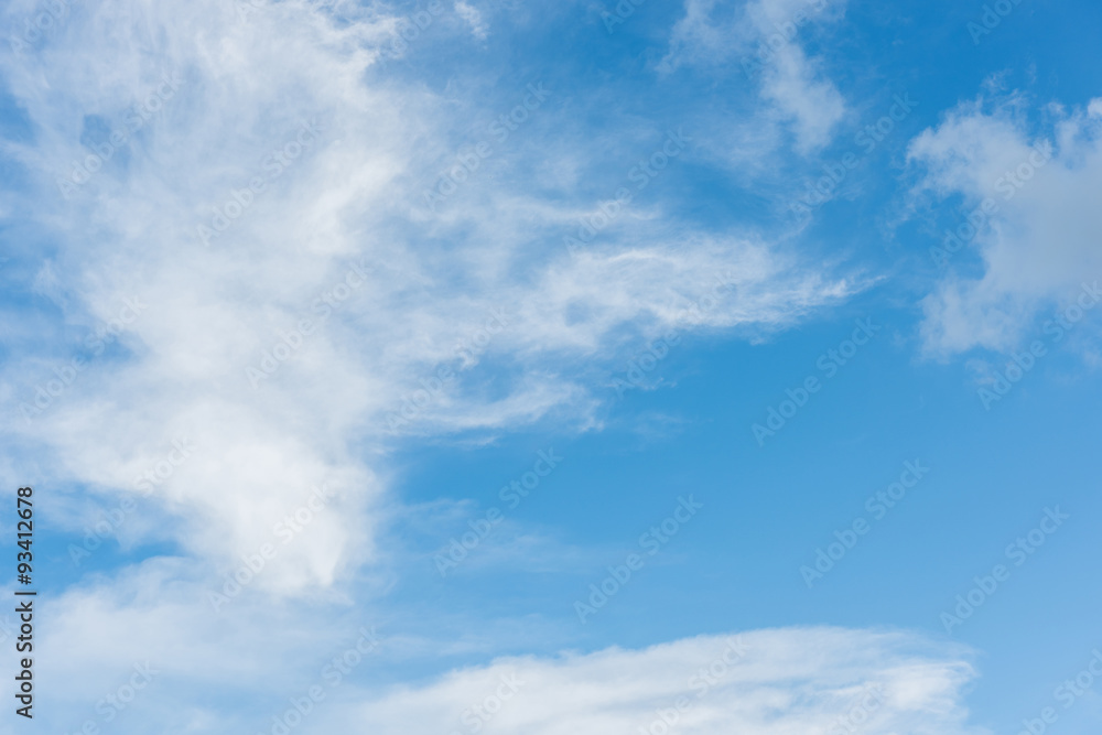 blue sky with cloud