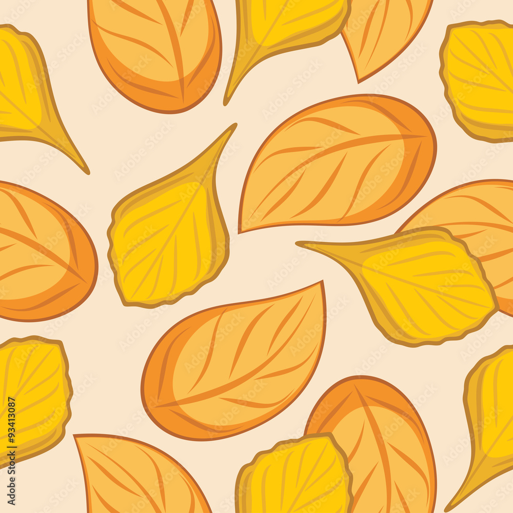 Seamless autumn leafy background for wrap design Seamless autumn leafy background for wrap design