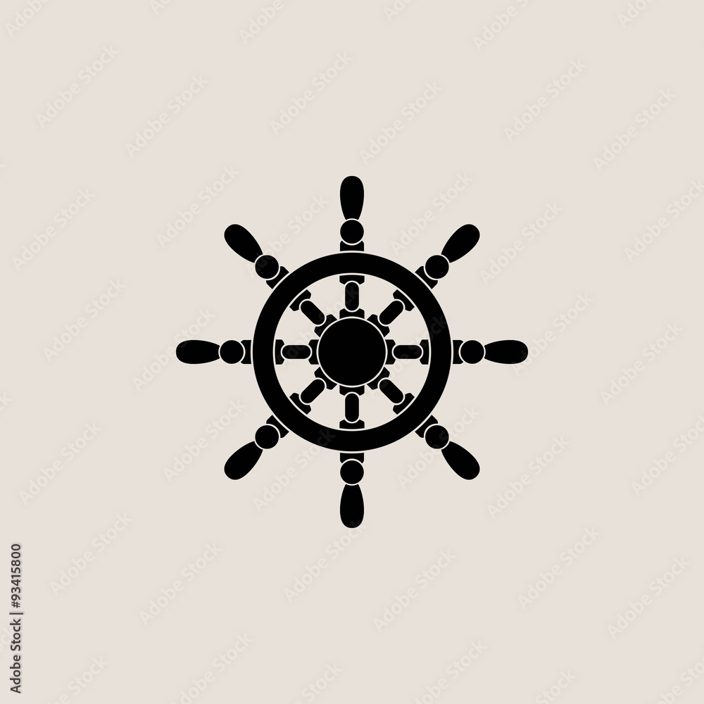 Obraz premium Vector rudder icon