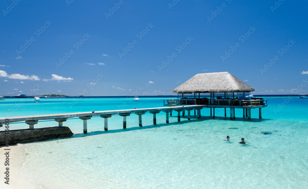 Perfect strand in Malediven