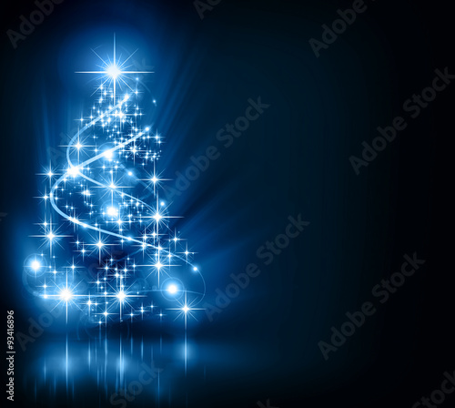 Christmas  blue tree
