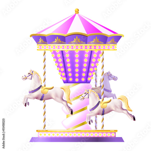 Retro Carousel Illustration
