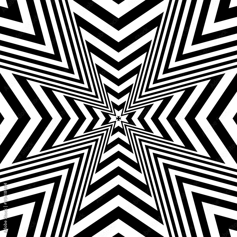Concentric abstract symbol Maltese Cross Heraldry - optical, visual illusion Concentric abstract symbol Maltese Cross Heraldry - optical, visual illusion