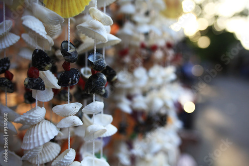 pearls and jewelry in a souvenir shop