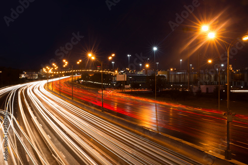 Highway at night