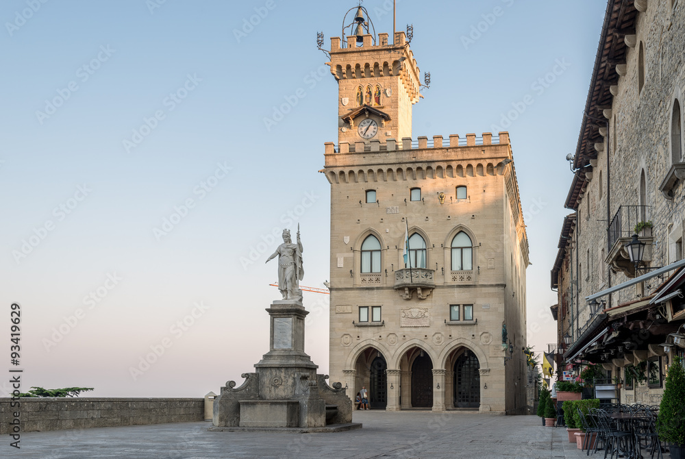 Palazzo Pubblico, Public Palace, is the town hall of the City of San Marino, it is the official Government Building