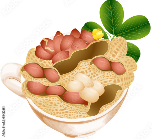 Cup with peanuts