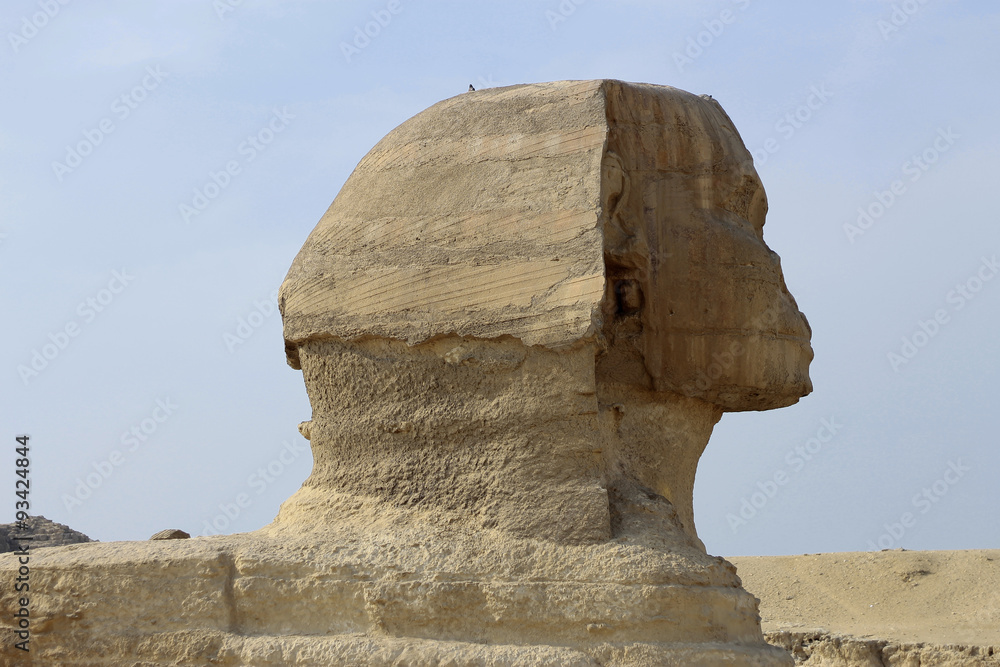 Pyramids In Desert Of Egypt And Sphinx In Giza Pyramids In Desert Of Egypt And Sphinx In Giza