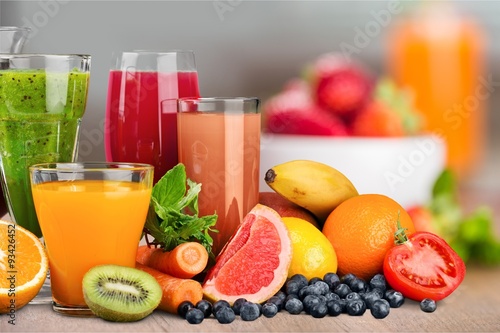 Fruit drinks.