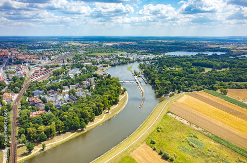 Aerial view of Opole