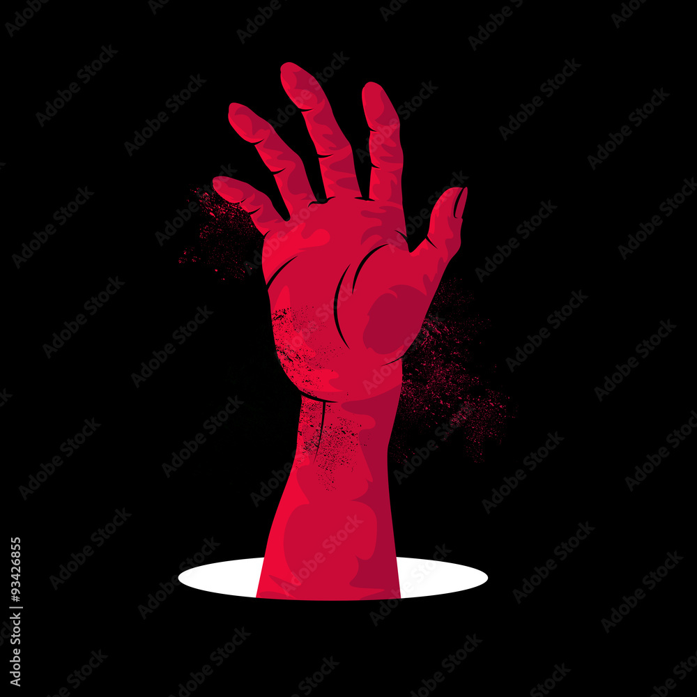 Zombie Hand with Many Small Holes, Deformed - Stock Illustration  [101717977] - PIXTA
