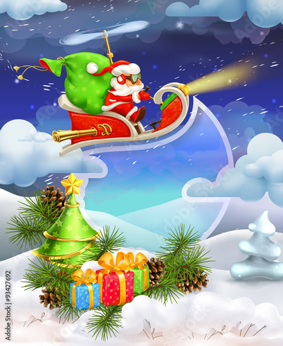 Merry Christmas, vector background