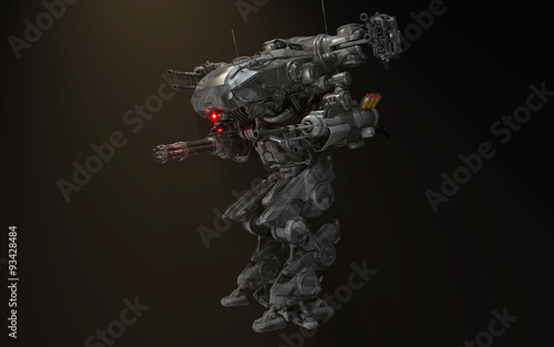 Robot mech with guns
