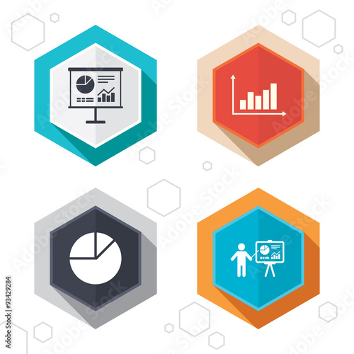 Diagram graph Pie chart. Presentation billboard.